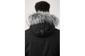 Image of Mackage Edward Down Parka - Mens, Black / Silverfox Fur, 36, Edward-XR-Bl/Silv-36