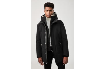 Image of Mackage Edward Down Parka - Mens, Black / Silverfox Fur, 36, Edward-XR-Bl/Silv-36