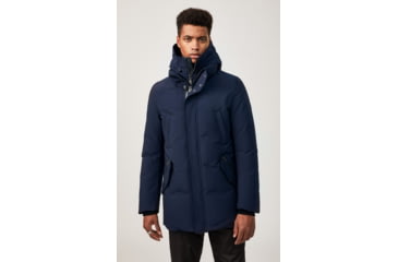 Image of Mackage Edward Down Parka, Non-Fur - Mens, Navy, 40, Edward-NF-Navy-40