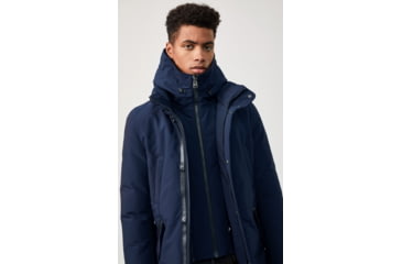Image of Mackage Edward Down Parka, Non-Fur - Mens, Navy, 40, Edward-NF-Navy-40