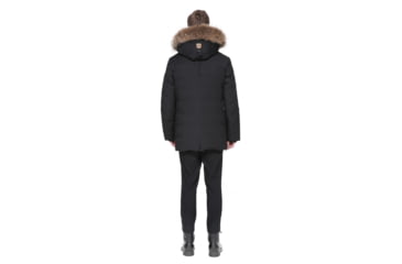 Image of Mackage Edward Hip Length Down Winter Parka With Fur - Men's, Black, 3XL, EDWARD-BLACK-46