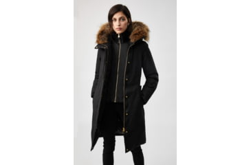 Image of Mackage Harlowe Down Coat - Womens, Black / Natural Fur, Extra Small, Harlowe-R-Black-XS