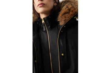 Image of Mackage Harlowe Down Coat - Womens, Black / Natural Fur, Extra Small, Harlowe-R-Black-XS