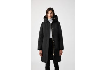 Image of Mackage Harlowe Down Coat - Womens, Black / Natural Fur, Extra Small, Harlowe-R-Black-XS