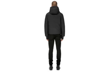 Image of Mackage Isidro-J Jacquard Down Jacket With Hood - Mens, Black, 44, ISIDRO-BLACK-44