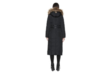 Image of Mackage Jada Maxi Length Winter Down Coat With Sheepskin - Womens, Black, Extra Small JADA-BLACK-XS