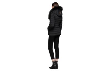 Image of Mackage Kadaliina-X, Black-Fox Fur, S, KADALIINA-X-BLACK-FOX FUR-S