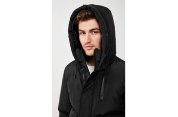Image of Mackage Nathan Down Bomber Jacket - Mens, Black / Natural Fur, 36, Nathan-F-Black-36