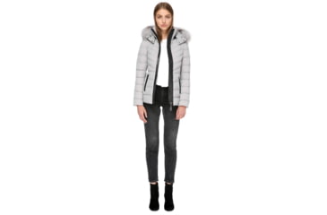 Image of Mackage Patti-X Lightweight Down Jacket with a Removable Hood - Womens, Mineral, Small, PATTI-X-MINERAL-S
