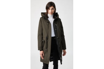 Image of Mackage Rena Twill Parka - Womens, Army / Natural Fur, Extra Small, Rena-DR-Army-XS