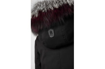 Image of Mackage Rena Twill Parka - Womens, Black / Silverfox Dyed to Berry, Medium, Rena-DXR-Black/Berry-M