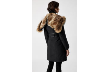 Image of Mackage Trish Mid-Length Down Coat - Womens, Black / Natural Fur, Medium, Trish-R-Black-M