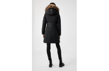 Image of Mackage Trish Mid-Length Down Coat - Womens, Black / Natural Fur, Medium, Trish-R-Black-M