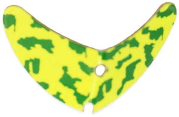 Image of Macks Lure Smile Blade, Chartreuse Tiger/Green, 1.1in, 5 Pack, 65249