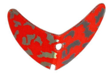 Image of Macks Lure Smile Blade, Red Tiger/Black, 1.1in, 5 Pack, 65242