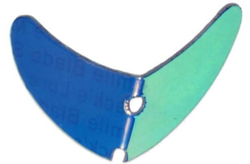 Image of Macks Lure Smile Blade, Uv Glo Burst Mirror, 1.1in, 5 Pack, 65270