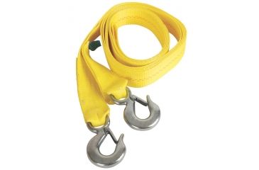 Image of Coleman Mad Dog ATV Polyester Tow Strap, 2,000 lb Working Load Limit, 2 Heavy Duty Hooks, Yellow, 15 ft 2000012640