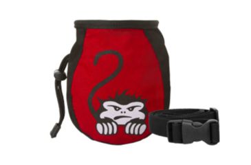 Image of Chalk Bag - Kids -Red Crouching Monkey
