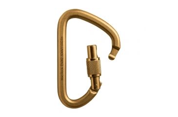 Image of Mad Rock XL Steel Screw Lock Carabiner, Gold 870559005326