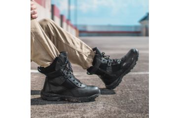 Image of Maelstrom Landship 2.0 Mens 8in Tactical Boot w/ Zipper, Non-Insulated, Medium, 10, Black, T1280BZ-10M