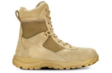 Image of Maelstrom Landship 2.0 Mens 8in Tactical Boot w/ Zipper, Non-Insulated, Wide, 12, Tan, T1281BZ-12W