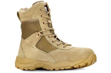 Image of Maelstrom Landship 2.0 Mens 8in Tactical Boot w/ Zipper, Non-Insulated, Wide, 12, Tan, T1281BZ-12W
