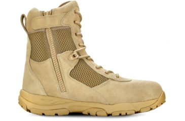 Image of Maelstrom Landship 2.0 Mens 8in Tactical Boot w/ Zipper, Non-Insulated, Wide, 12, Tan, T1281BZ-12W