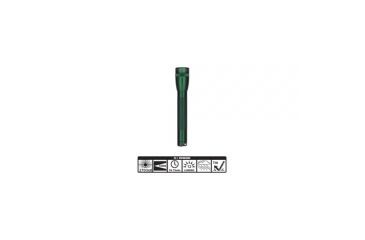 Image of MagLite Mini 2 Cell AA Incandescent Flashlight, Green, Blister Card, M2A396