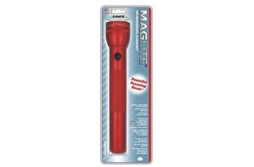 Image of MagLite Standard 3 Cell D LED Flashlight, Red, Blister Pack, S3D036