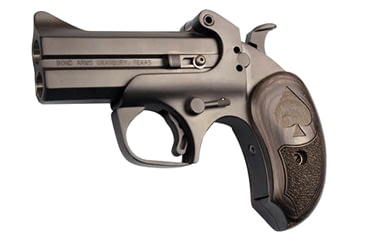 Image of Bond Arms Blackjack Pistol, .45 Colt, 3.5 in barrel, stainless steel frame, black ash grip, 2-barrel, single-action, crossbolt safety, fixed, blade front, 2 round magazine, BA-BLACKJACK-FRRMPG