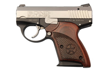 Image of Bond Arms Bullpup Pistol, 9mm Luger, 3.35 in barrel, aluminum alloy frame, custom rosewood grip, short recoil semi-automatic, double-action only, no external safeties, fixed 3-dot, 7 round magazine, BA-BULLPUP-FRRMPG