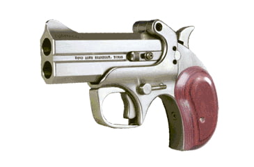 Image of Bond Arms Century-2000 Pistol, .45 Colt, 3 in barrel, stainless steel frame, black ash or rosewood grip, 2-barrel, single-action, crossbolt safety, fixed, blade front, 2 round magazine, BA-CENTURY-2000-FRRMPG