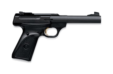 Image of Browning Buck-Mark-Camper Pistol, .22 Long Rifle, 5.5 in barrel, matte blue aluminum frame, molded composite grip, blowback operated semi-auto, single-action, fixed blade front, adj. target rear, 10 round magazine, BBM-CAMPER-FRRMPG