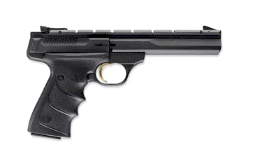 Image of Browning Buck-Mark-Contour-Lite-URX Pistol, .22 Long Rifle, 5.5 in barrel, matte blue aluminum frame, Ultragrip RX grip, blowback operated semi-auto, single-action, fixed blade front, adj. target rear, 10 round magazine, BBM-CNT-LITE-URX-FRRMPG