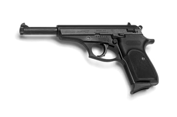 Image of Bersa Thunder-22-6 Pistol, .22 Long Rifle, 6 in barrel, aluminum alloy frame, black polymer grip, blowback operated semi-auto, double-action, fixed blade front, floating notch rear, 10 round magazine, BRSA-TDR-22-6-FRRMPG