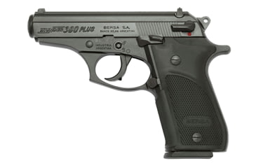 Image of Bersa Thunder-380-Plus Pistol, .380 ACP, 3.5 in barrel, aluminum alloy frame, black polymer grip, blowback operated semi-auto, double-action, fixed blade front, floating notch rear, 15 round magazine, BRSA-TDR-380-PLUS-FRRMPG