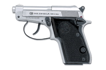 Image of Beretta 21-Bobcat-Inox Pistol, .22 Long Rifle, 2.4 in barrel, anodized aluminum frame, plastic grip, semi-automatic, double-action, frame mounted trigger lock, no dot, 7 round magazine, BT-21-BOBCAT-INX-FRRMPG