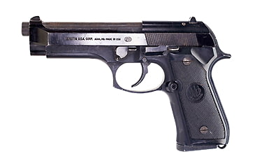 Image of Beretta 92D Pistol, 9mm Luger, 4.9 in barrel, anodized aluminum frame, plastic grip, recoil operated semi-automatic, double-action only, no external safeties, fixed 3-dot, 15 round magazine, BT-92D-FRRMPG
