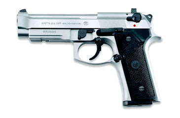 Image of Beretta 96-Vertec-Inox Pistol, .40 S&amp;W, 4.7 in barrel, anodized aluminum frame, plastic grip, short recoil semi-automatic, double-action, slide mounted safety/decock lever, fixed 3-dot, 10 round magazine, BT-96-VERTEC-INX-FRRMPG