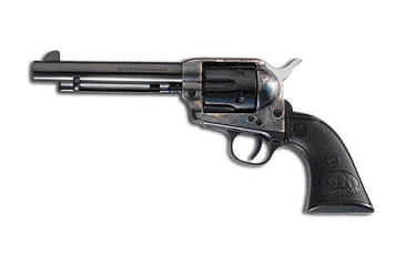 Image of Beretta Stampede-Blued Revolver, .45 Colt, 5.5 in barrel, blued finish steel frame, black polymer grip, revolving chamber, single-action, automatic hammer block, fixed, 6 round magazine, BT-STPD-BLD-5-FRRMPG