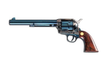 Image of Beretta Stampede-Deluxe Revolver, .45 Colt, 7.5 in barrel, charcoal blue steel frame, select walnut grip, revolving chamber, single-action, automatic hammer block, fixed, 6 round magazine, BT-STPD-DLX-6-FRRMPG