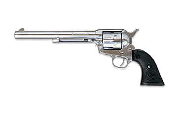 Image of Beretta Stampede-Inox Revolver, .45 Colt, 7.5 in barrel, stainless steel frame, black polymer grip, revolving chamber, single-action, automatic hammer block, fixed, 6 round magazine, BT-STPD-INX-3-FRRMPG