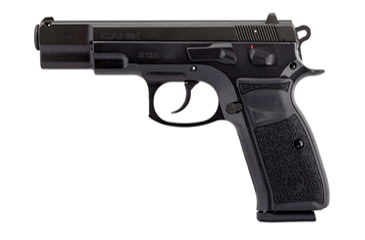 Image of Canik S120 Pistol, 9mm Luger, 4.72 in barrel, black finish steel frame, black polymer grip, recoil operated semi-automatic, double-action, frame mounted manual safety, fixed white 3-dot, 17 round magazine, CANIK-S120-FRRMPG