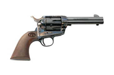 Image of Charles Daly 1873 Revolver, .357 Magnum, 4.75 in barrel, color case blued steel frame, walnut grip, revolving chamber, single-action, hammer; cylinder pin, fixed blade front, fixed rear, 6 round magazine, CD-1873-FRRMPG