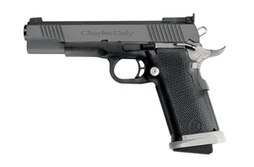 Image of Charles Daly M-5-IPSC Pistol, .45 ACP, 5 in barrel, matte blue finish polymer frame, integrated polymer grip, recoil operated semi-automatic, single-action, fixed front, adjustable target rear, 10 round magazine, CD-M-5-IPSC-2-FRRMPG