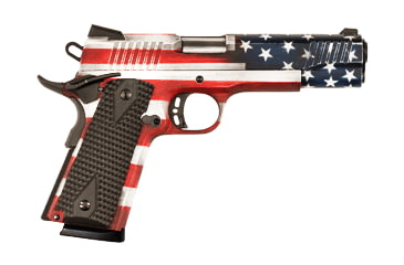 Image of Citadel M-1911 Pistol, 9mm Luger, 5 in barrel, carbon steel frame, checkered wood grip, recoil operated semi-automatic, single-action, grip safety, ambi thumb safety, Novak, 8 round magazine, CTD-M-1911-3-FRRMPG