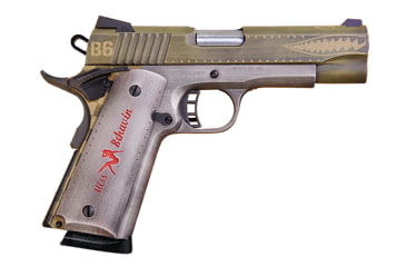 Image of Citadel Warbird Pistol, .45 ACP, 4.25 in barrel, steel frame, custom polymer grip, recoil operated semi-automatic, single-action, grip safety, ambi thumb safety, Novak, 8 round magazine, CTD-WB-FRRMPG