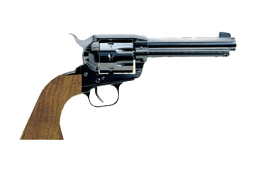 Image of EAA Bounty-Hunter Revolver, .22 Long Rifle, 4.75 in barrel, blued finish carbon steel frame, walnut grip, revolving chamber, single-action, transfer bar, front blade, rear notch, 6 round magazine, EAA-BTYHT-FRRMPG