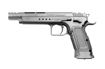 Image of EAA Witness-Gold-Team Pistol, 9mm Luger, 5.25 in barrel, hard chromed carbon steel frame, one piece aluminum grip, recoil operated semi-automatic, single-action, 17 round magazine, EAAWTNSGOLDTEAM4-FRRMPG