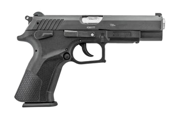 Image of Grand Power P45L Pistol, .45 ACP, 5 in barrel, black polymer frame, integrated polymer grip, recoil operated semi-automatic, double-action, frame mounted ambi safety, 3-dot fixed, 10 round magazine, GDPWR-P45L-FRRMPG